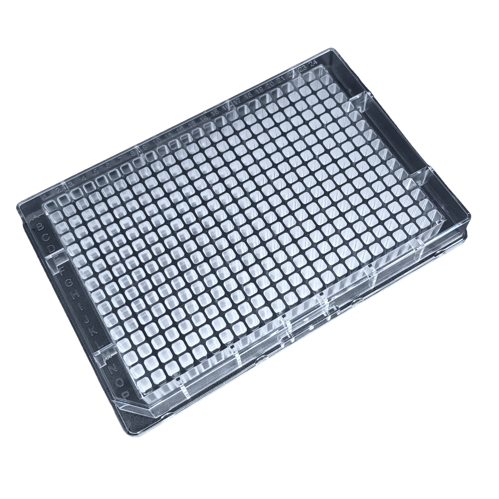 TheraDep Collagen 384-Well Microplate – Clear, Flat Bottom, TC-Treated (With Lid)