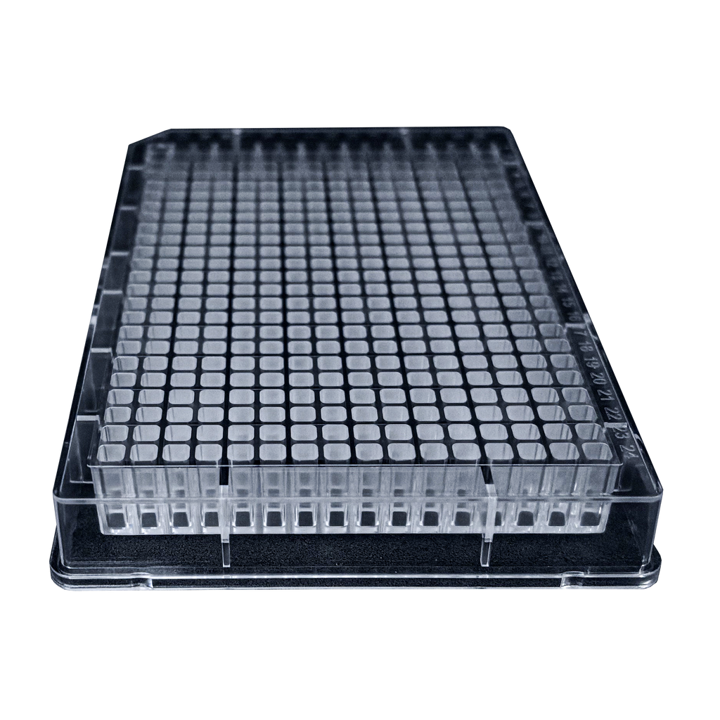 TheraDep Collagen 384-Well Microplate – Clear, Flat Bottom, TC-Treated (With Lid)
