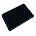 TheraDep Collagen 384-Well Microplate – Black/Clear, Flat Bottom, TC-Treated (With Lid)